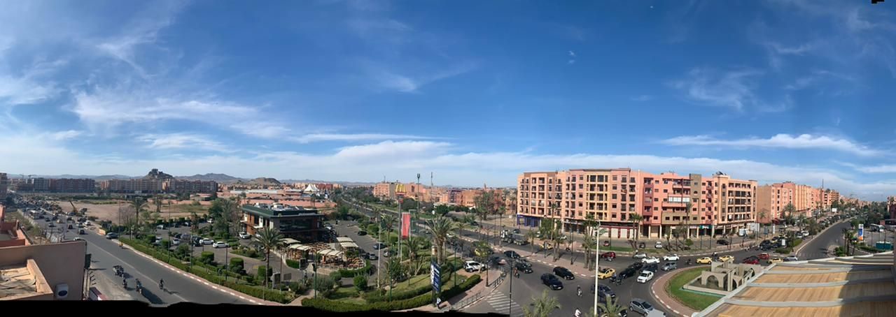 Vue panoramique de Marrakech depuis le centre